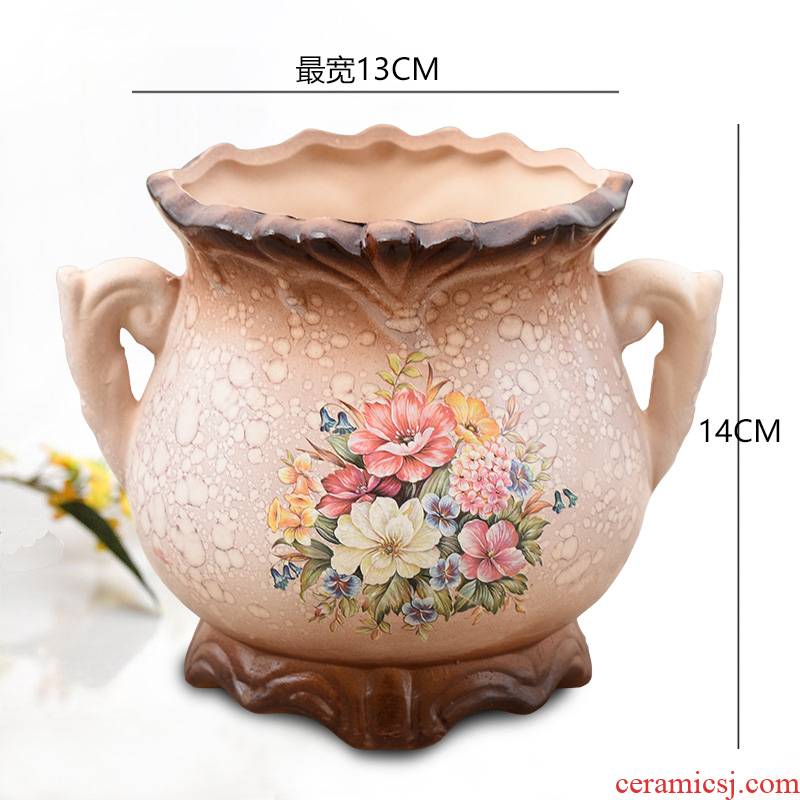 To embellish the European - style ceramics vase furnishing articles sitting room put dry flower art of jingdezhen table creative household decoration