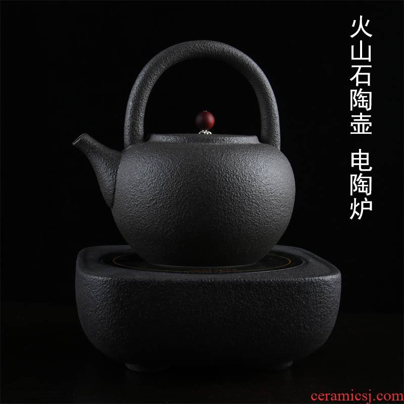 Taiwan lava rock - ceramic POTS electric pot TaoLu girder of black tea is manually set to boil the black tea kettle