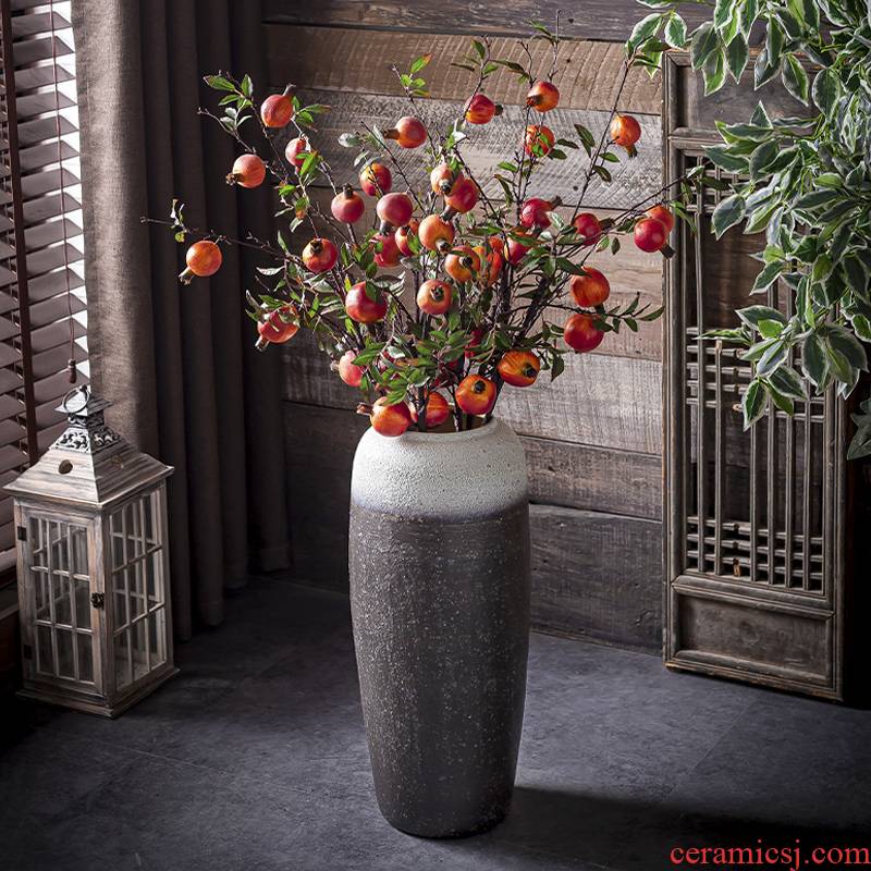 Northern wind restoring ancient ways of literature and art ceramic vase of large sitting room I and contracted creative dried flower adornment furnishing articles flower arrangement