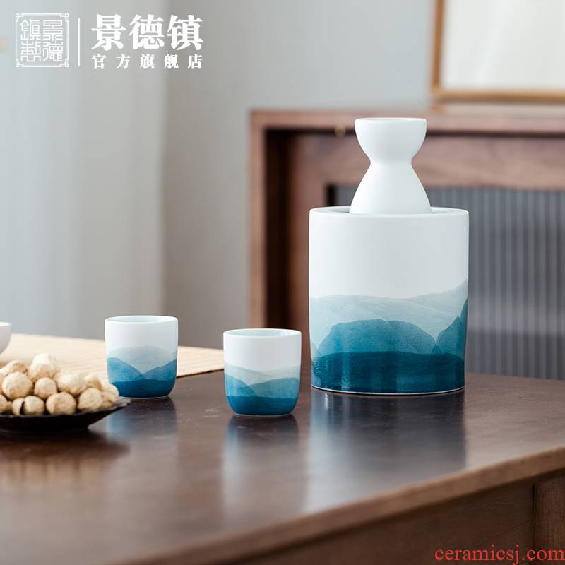Jingdezhen flagship store checking Chinese wind use ltd. drinking Chinese ceramic tool suite