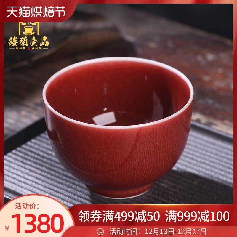 Jingdezhen ceramic all hand up - market metrix 'cup kung fu tea set large personal single cup tea cup color glaze cup