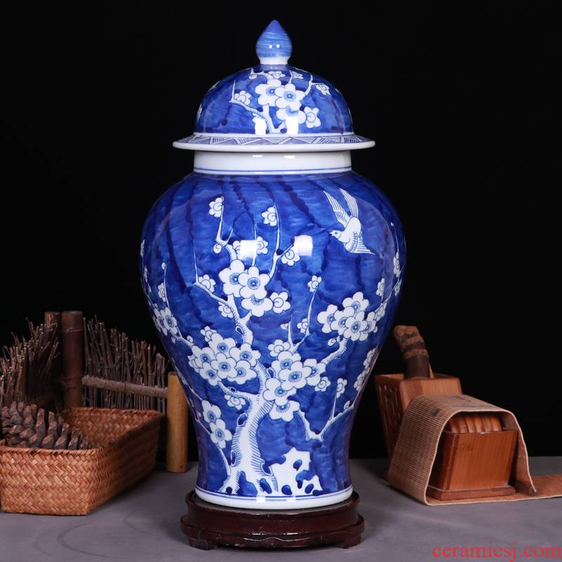 Porcelain of jingdezhen ceramic general canister of large vase flower arranging large sitting room home furnishing articles