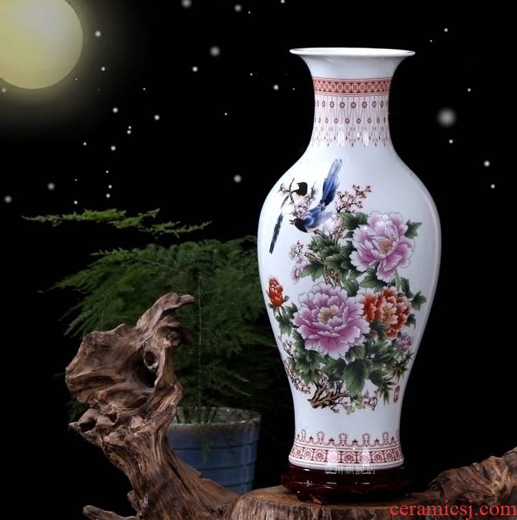Jingdezhen ceramics size vase furnishing articles dried flower arranging flowers sitting room adornment mesa contracted household spending