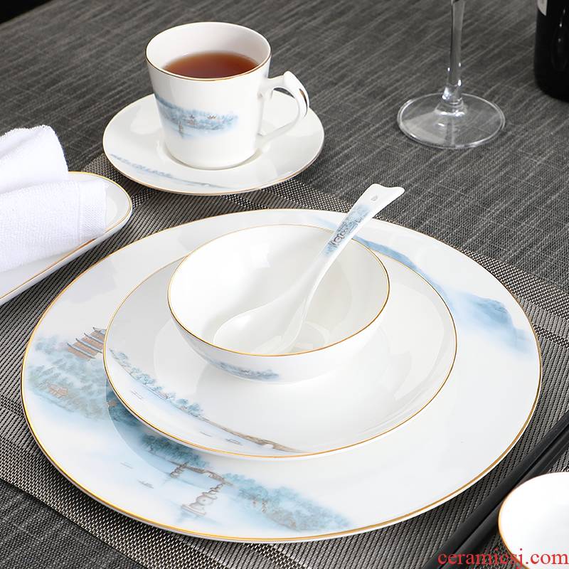 Hotel supplies Hotel ceramic new Chinese high - grade ipads China tableware to suit the club box unit ltd. company