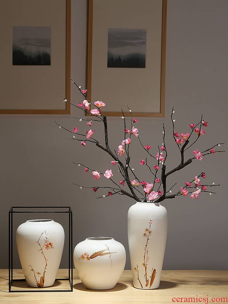 Mesa of jingdezhen ceramic vase club show small place manual painting new Chinese flower arranging sitting room adornment