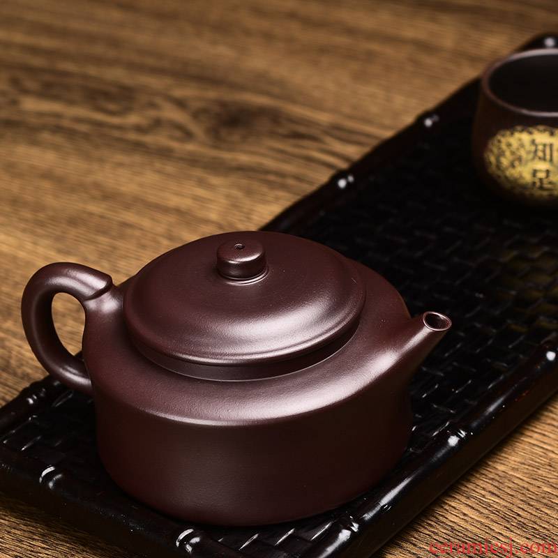 Shadow at yixing it hand writer with kung fu tea set undressed ore purple clay pot of zen bell 250 ccyst pot teapot