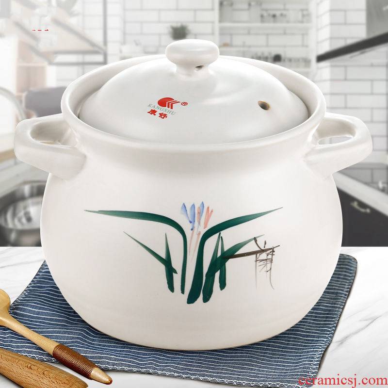 WuYou every large capacity soup pot, 4800 ml casseroles, high temperature resistant flame burns ceramic pot soup pot of stew