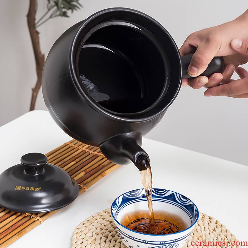 Tisanes casseroles stewed soup pot boil herbal medicine pot of domestic high - temperature gas flame ceramic pot boil medicine Chinese traditional medicine Tisanes