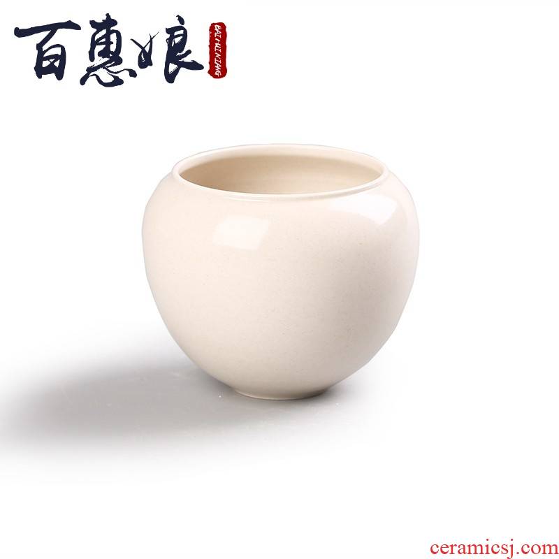 (niang jingdezhen ceramic tea by hand XiCha sea built plant ash water, after the wash to writing brush washer from Japanese kunfu tea cup