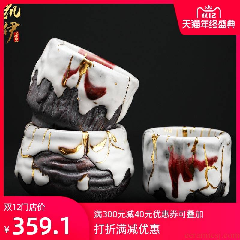 Chi wild jinzhan cup sample tea cup tire iron ash ceramic cups all hand jinzhan master of kung fu tea tea cup