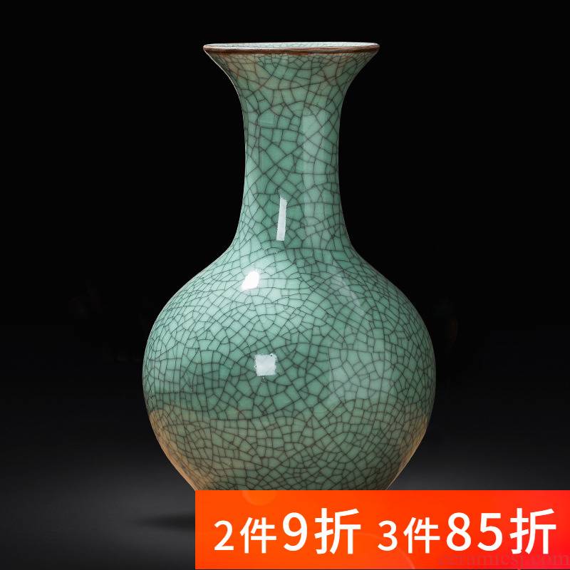 Archaize of jingdezhen porcelain ceramic kilns vases, flower arranging new Chinese style household furnishing articles rich ancient frame sitting room adornment