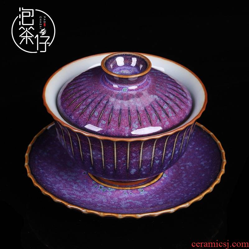 Lotus tureen masterpieces by ms ceramic tea cup small tea bowl from the three individual cups is not hot