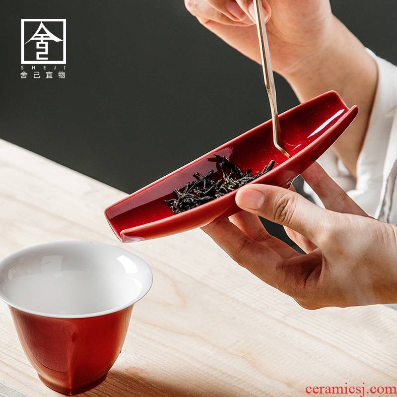 The Self - "is jingdezhen kung fu tea tea, black tea content accessories take tea tea Japanese retro 6 gentleman