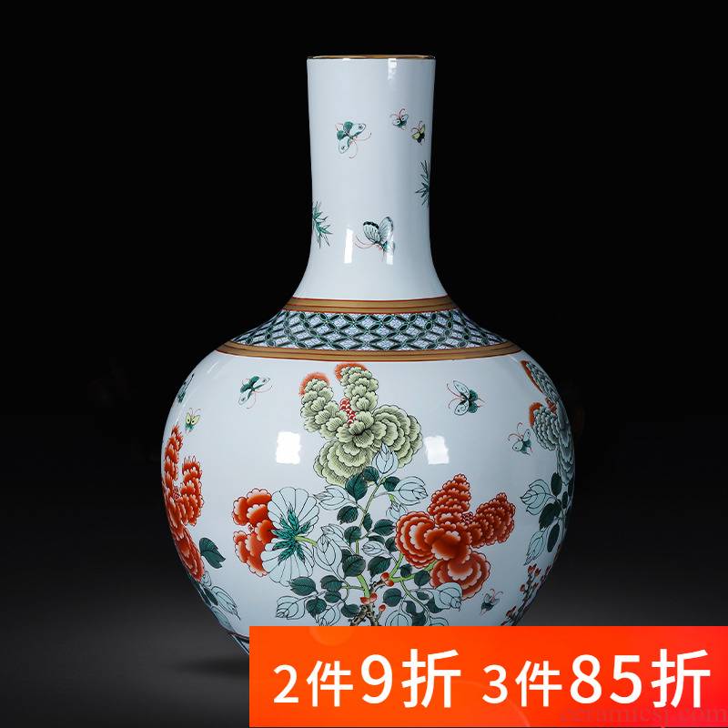 Jingdezhen ceramic imitation the qing qianlong drive porcelain vases large landing place, sitting room of Chinese style household ornaments