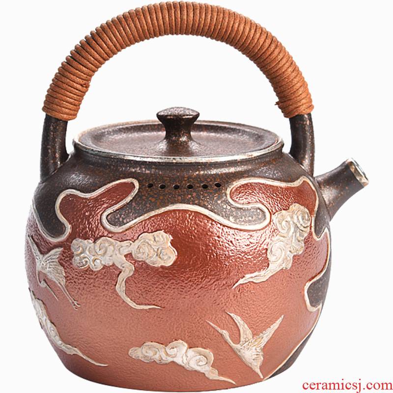 Shadow enjoy gode ceramic tasted silver gilding coppering. As teapot household thickening boiled tea kettle manually restoring ancient ways of make tea