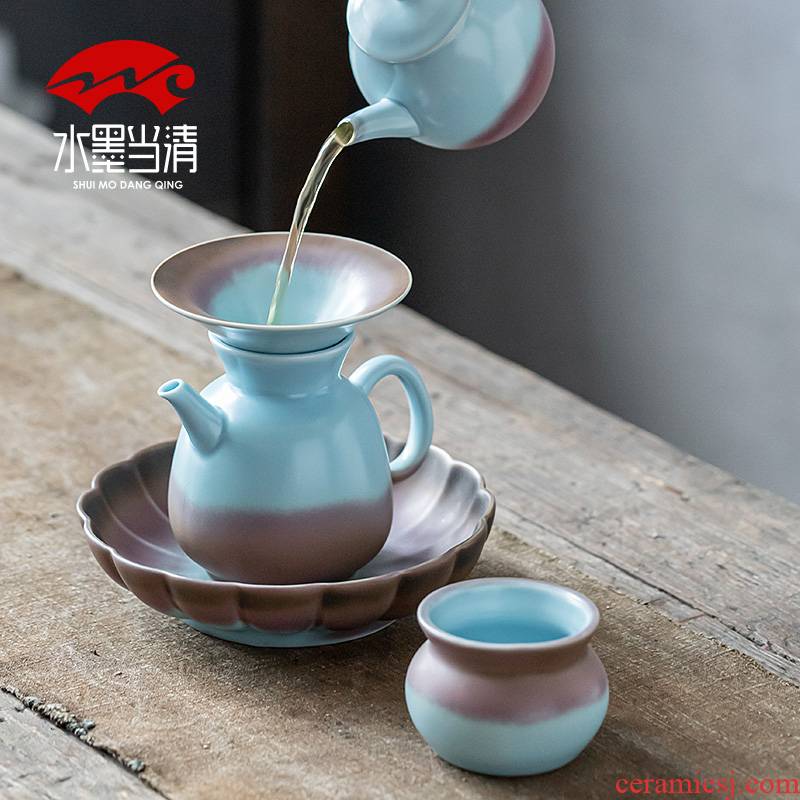Jingdezhen your up ceramic kung fu tea set tea cup teapot office visitor domestic high - end gift boxes