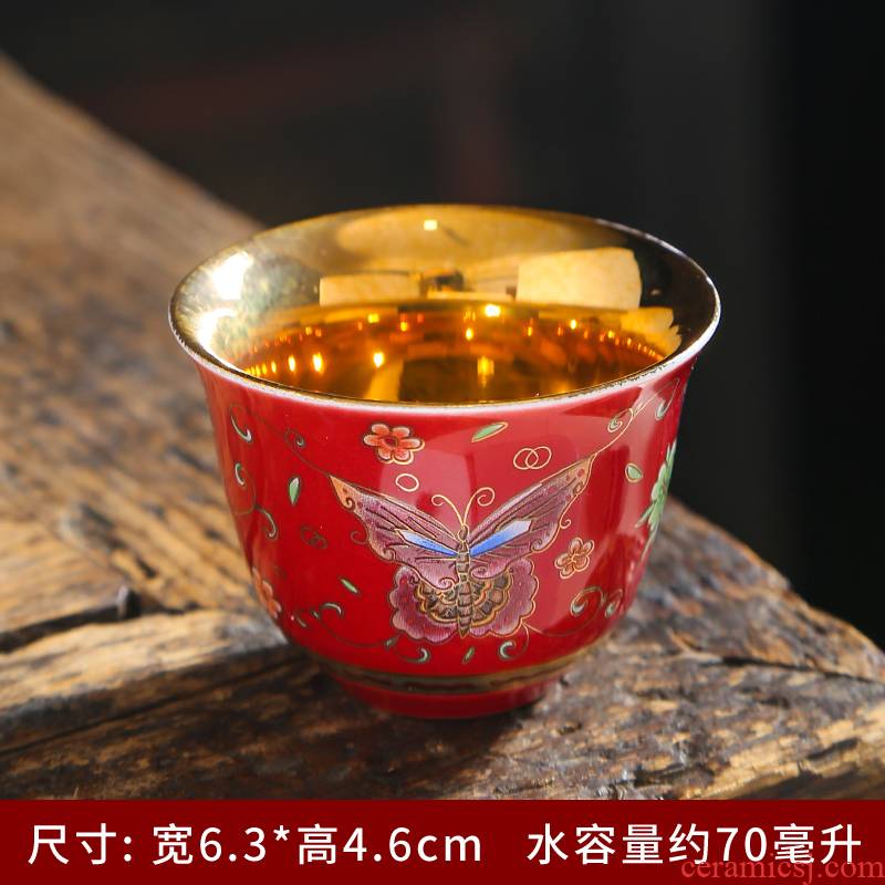 Sterling silver cup silver sample tea cup ceramic, 999 silver, silver cups of tea light cup kung fu master cup single cup size