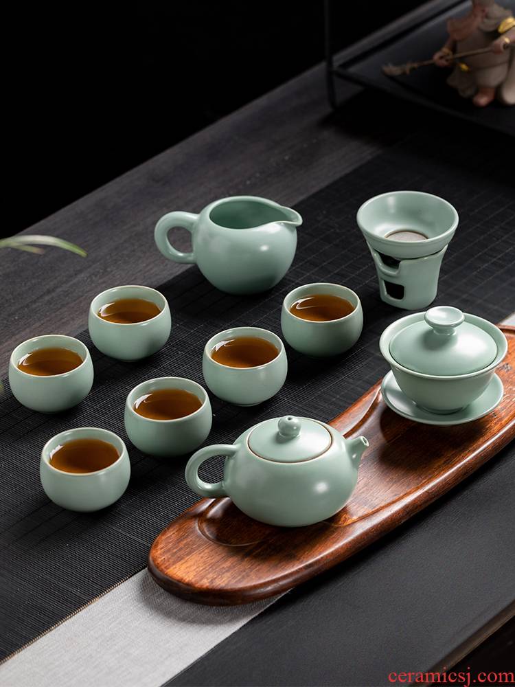 High - end ceramic teapot, tea set home sitting room office your up of a complete set of kung fu tea cups