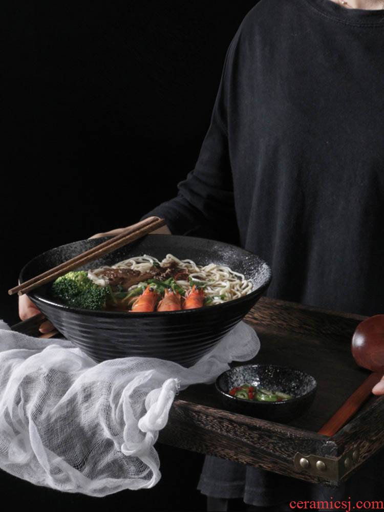 Special 1 eat noodles ltd. household hat pavilion Japanese ceramic bowl large bowl bowl taste soup bowl such as always