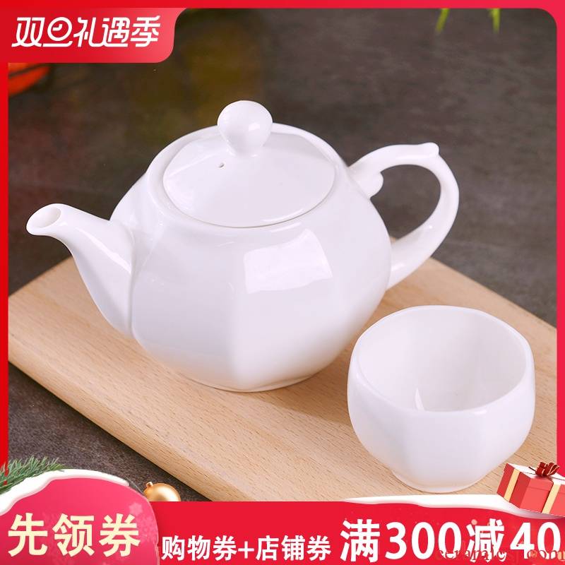 Jingdezhen pure creative hand made of a complete set of kung fu tea set suit household contracted ceramic teapot tea cups