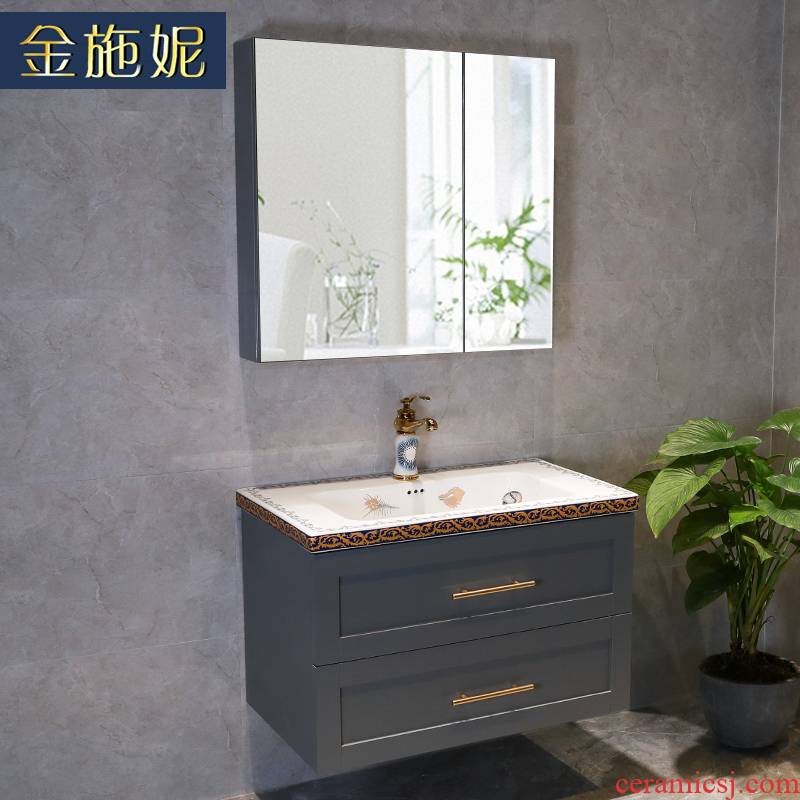 Gold cellnique bathroom light key-2 luxury Nordic bathroom ark combination wall ceramic lavabo toilet washing a face wash gargle