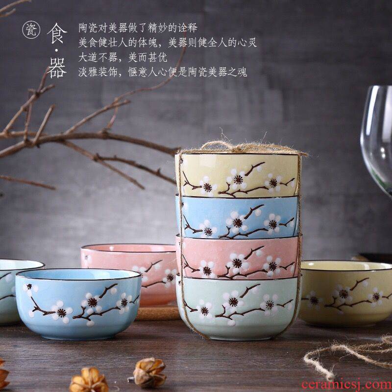 The kitchen eating food suits for ceramic bowl bowl creative household bowls to eat rice bowl, small bowl dishes suit Japanese dishes