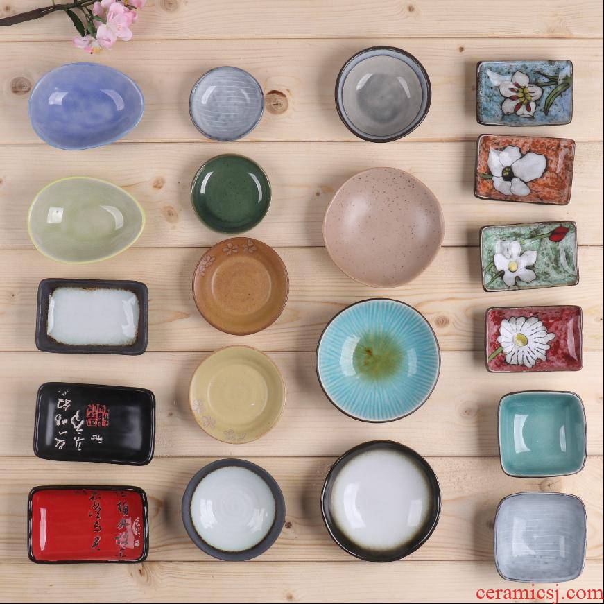 Japanese gen means dish home snacks flavor dish of ceramic tableware, flavor restaurant ipads plate small dishes