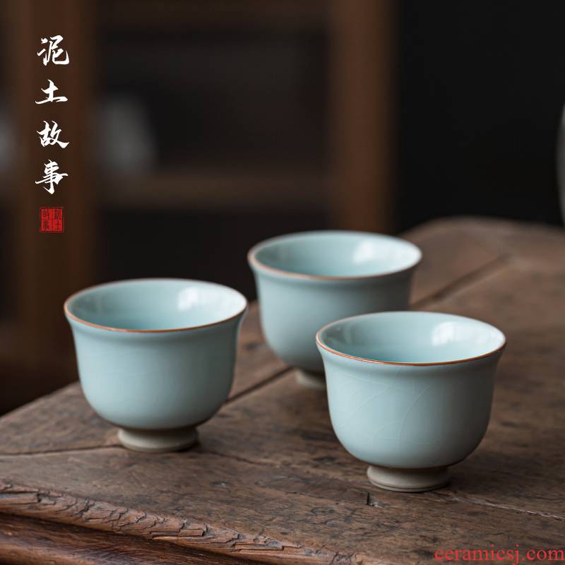 Your up jingdezhen bowl with a single master cup single CPU checking ceramic cups gift boxes to open the slice the porcelain sample tea cup