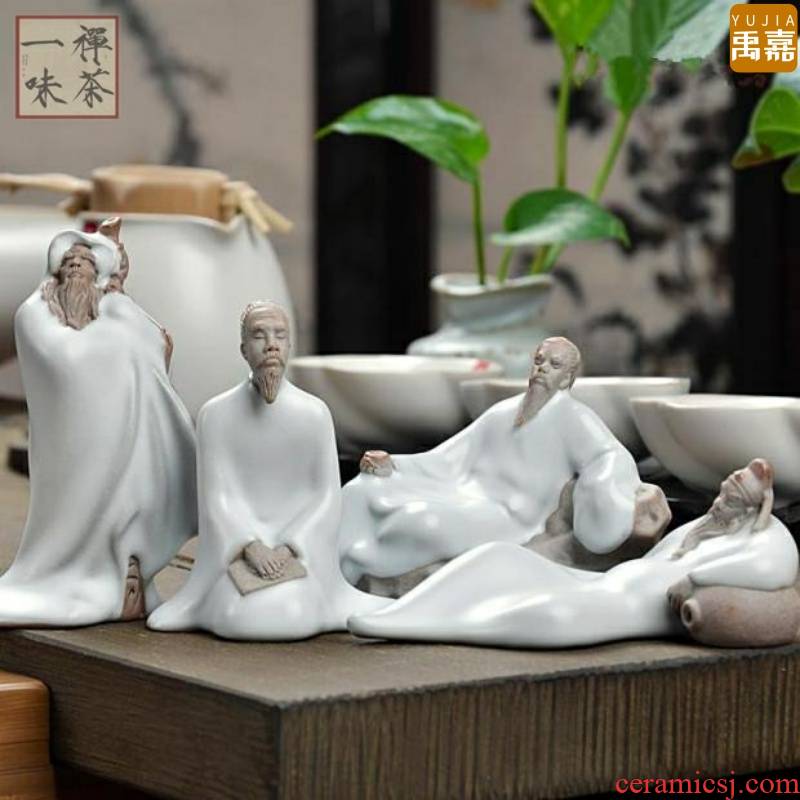 Zen water violet arenaceous character pet furnishing articles tea to high - quality goods keep your up creative young monk lucky color and move