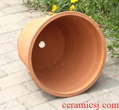 Flowerpot breathable ceramic osmanthus oversized old mud made of baked clay red clay coarse some ceramic flower pot
