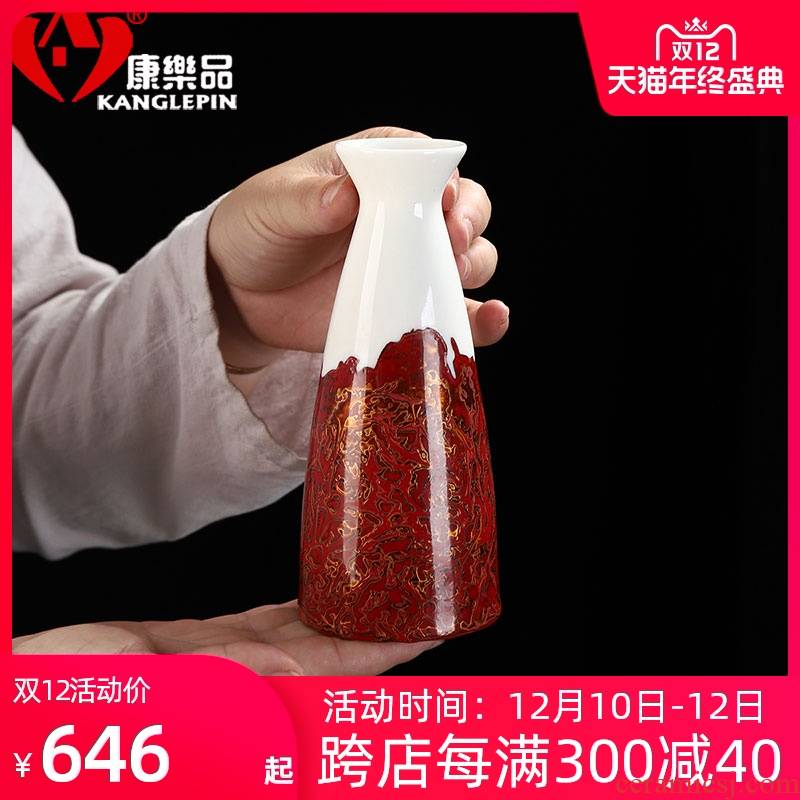 Recreational products checking Chinese lacquer porcelain floret bottle of wind restoring ancient ways furnishing articles zen tea flower flower implement household act the role ofing is tasted