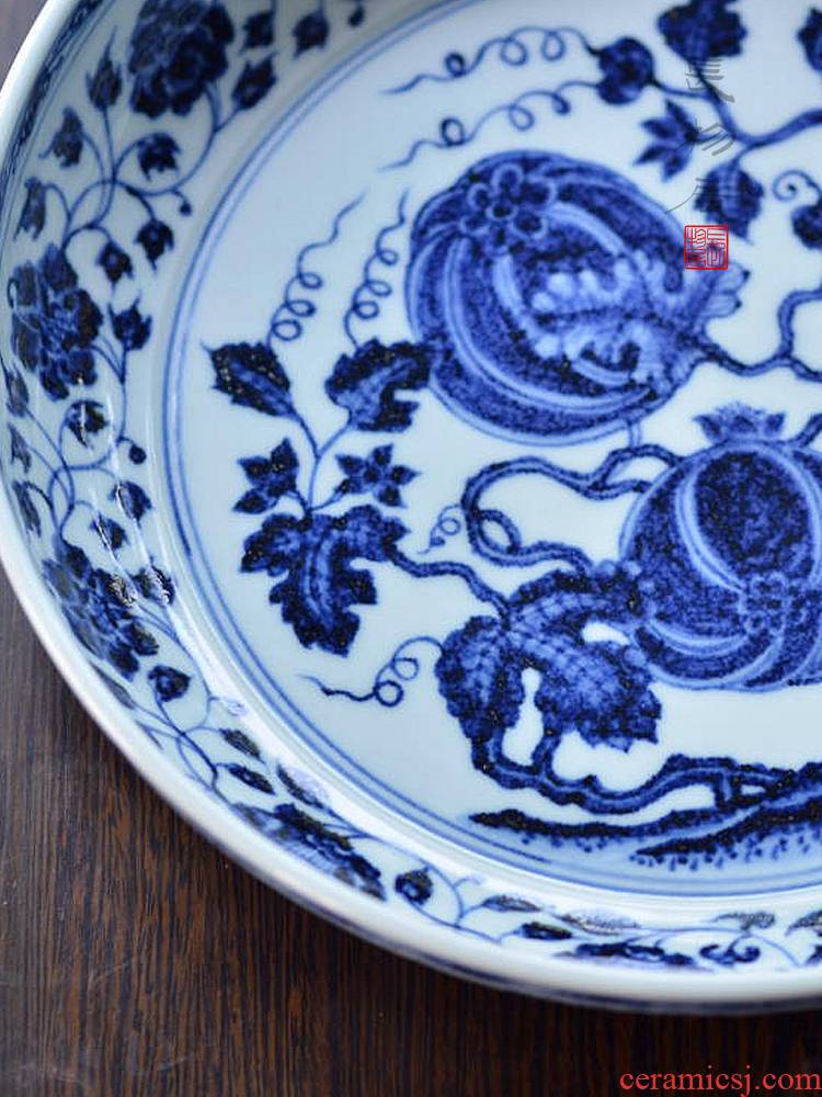Offered home - cooked imitation jintong hand - made porcelain in a lotus fruits and grain porcelain plate of archaize of jingdezhen ceramic tea fruit tray