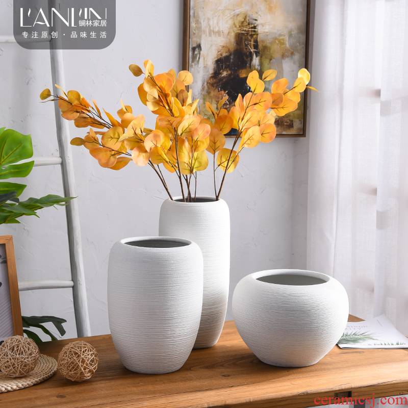 The Nordic idea I and contracted vase jingdezhen ceramic table of TV ark place dried flower arranging flowers sitting room adornment