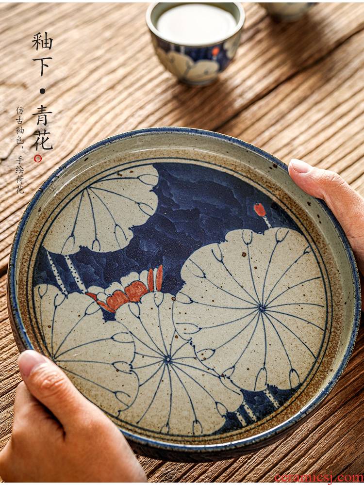 Jingdezhen hand - made porcelain pot of bearing dry Taiwan pure manual Japanese tea accessories bearing restoring ancient ways of ceramic kunfu tea tea