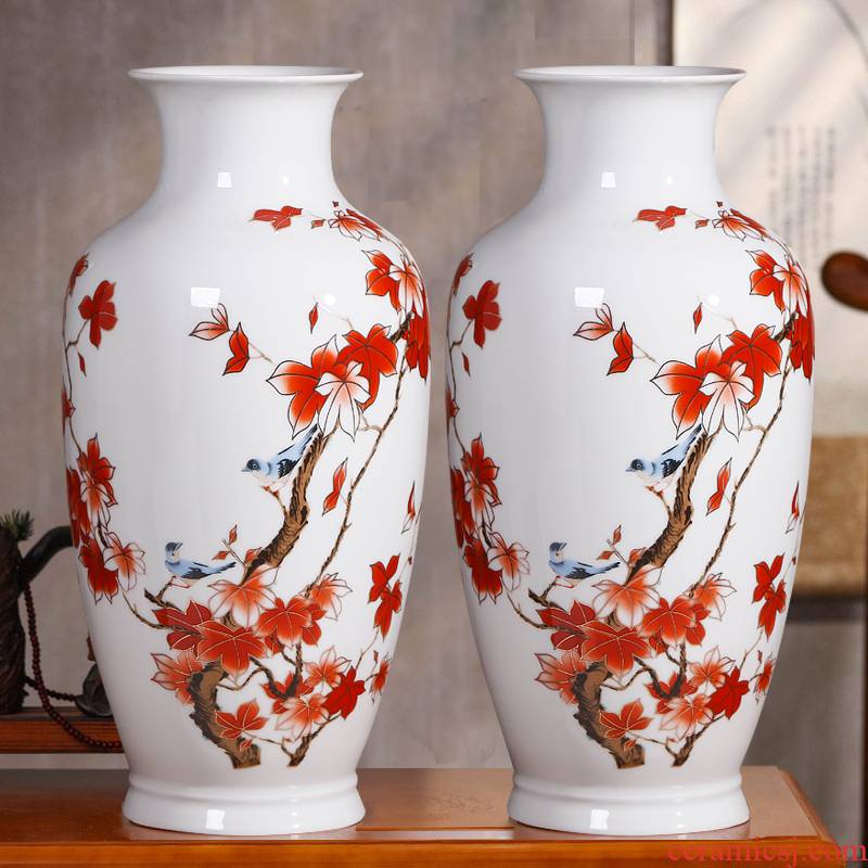Jingdezhen ceramics porcelain child sitting room adornment of Chinese style furniture place to live in a lucky bamboo vases, large flower arrangement