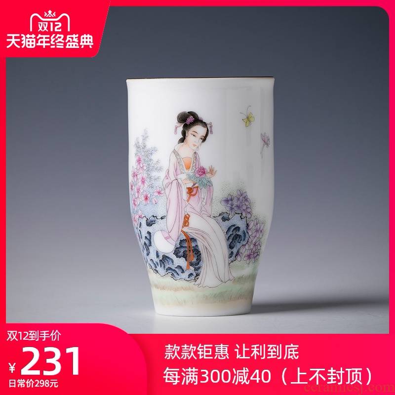 Santa teacups hand - made ceramic kung fu new see colour heyday poly real sweet cup master cup sample tea cup of jingdezhen tea service
