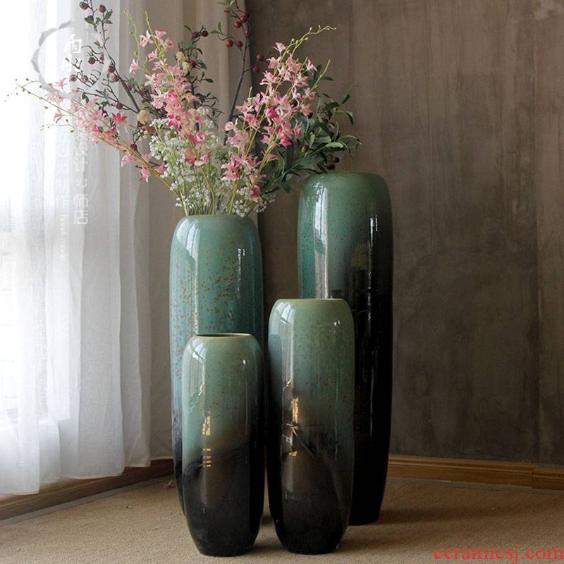 Jingdezhen dried flowers of large ceramic I and contracted flower arranging flowers in the sitting room porch ark, lucky bamboo furnishing articles