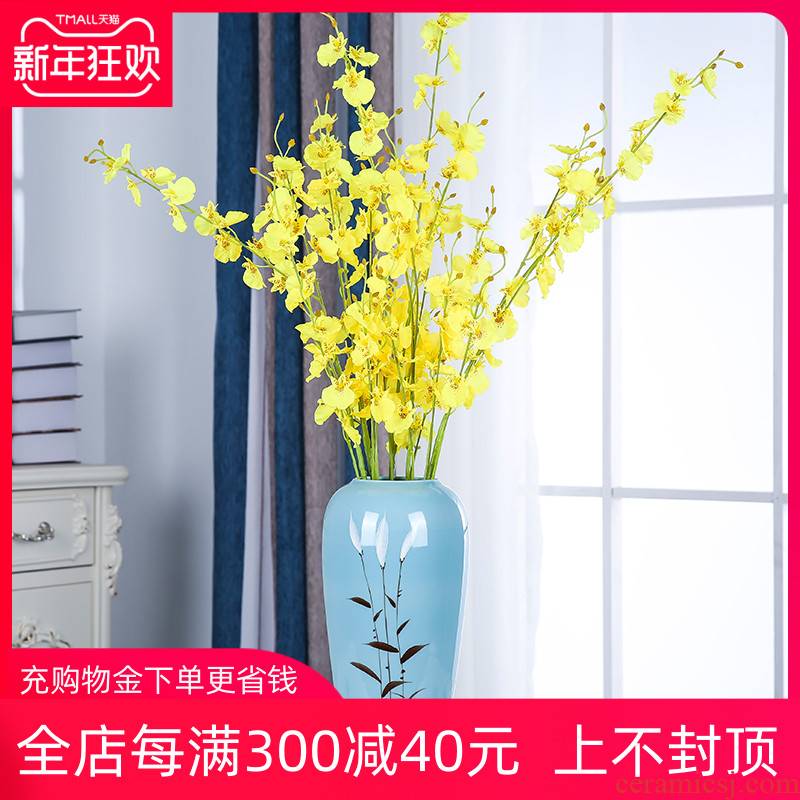 Jingdezhen ceramics I and contracted Nordic dried flower vase planting flowers home wine sitting room adornment is placed