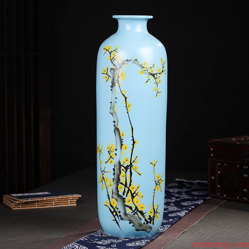 Jingdezhen ceramics high hand - made vases, flower arranging landing place, a new Chinese TV ark, large sitting room adornment