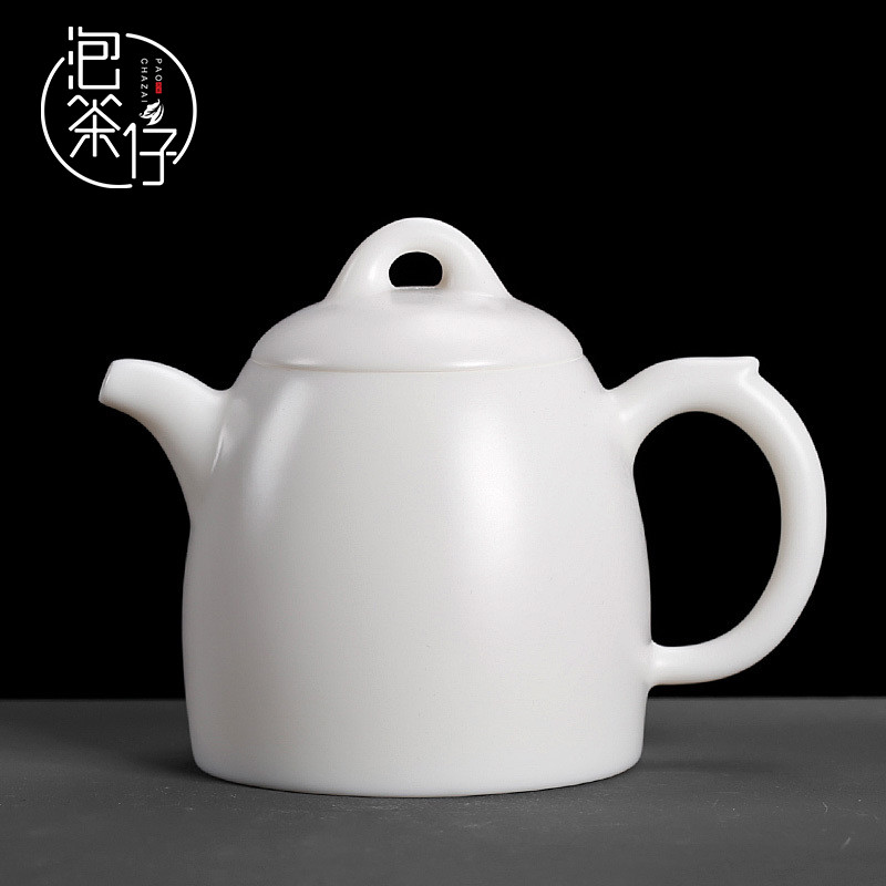 High - white kung fu tea service item of household teapot tea High temperature biscuit firing Qin Quan, pot of Chinese style of the ancients all hand