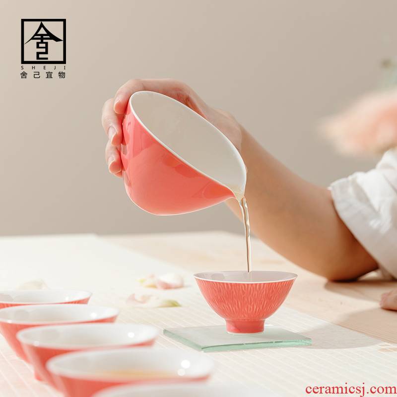 Self - "appropriate content carmine fair keller Japanese contracted jingdezhen manual points cups of tea, the tea set