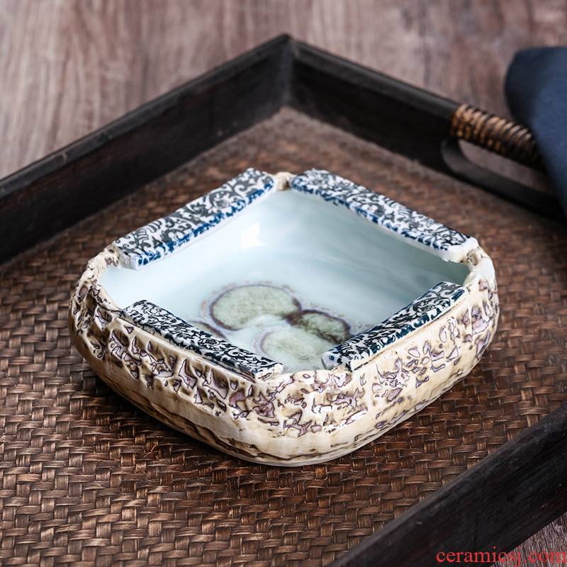 Jingdezhen ceramics ashtray Chinese style restoring ancient ways is the sitting room living room office furniture creative move feng shui furnishing articles