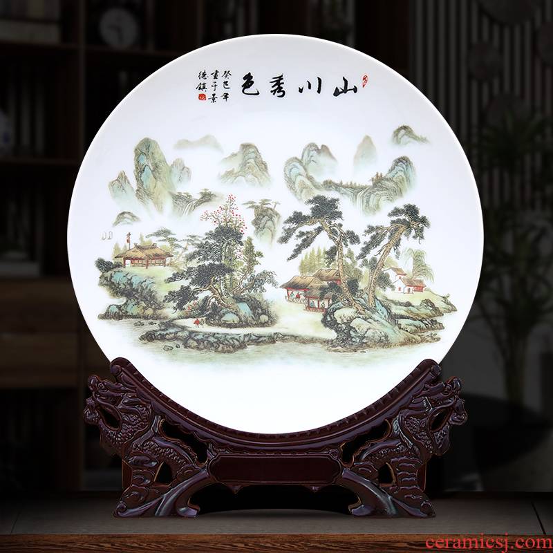 The Yellow mountains xiuse decorative plate to industry