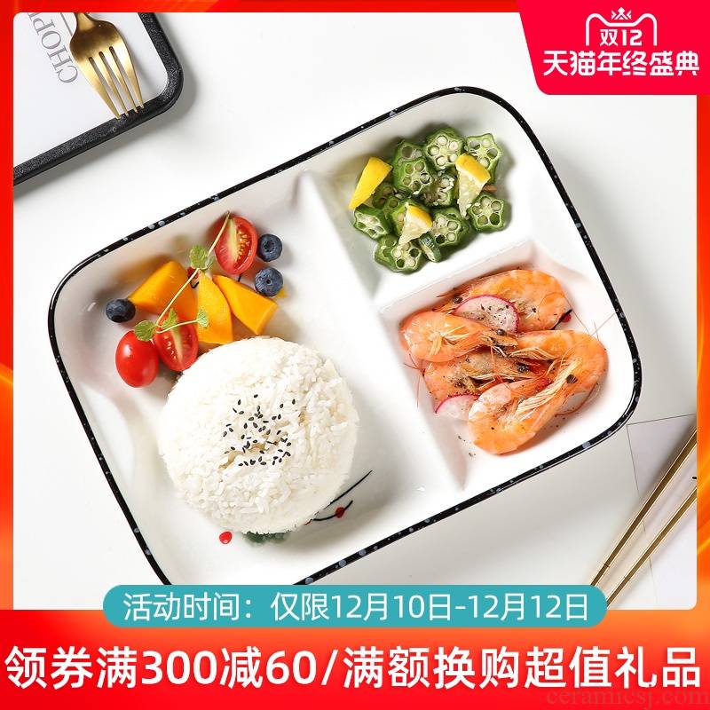 Ceramic dish dish dish creative household means space cent eat dish one breakfast dish lose fat fast food dish food tableware