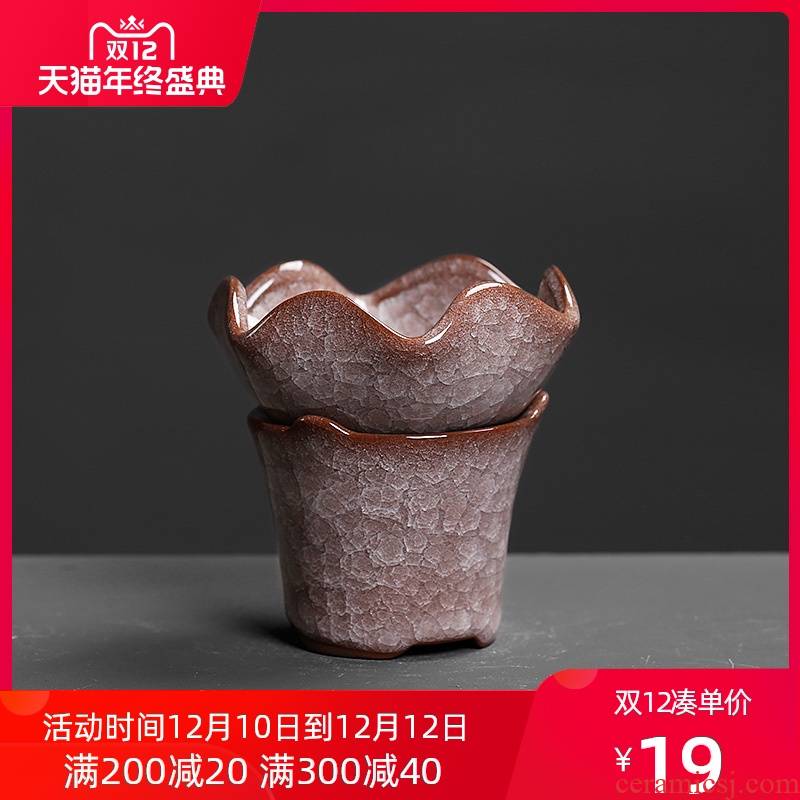 ) tea filter time tea sets accessories filter holder base creative move lime points of tea ware ceramic insulation