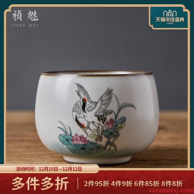 Shot incarnate your up hand - made open piece of kung fu tea master of jingdezhen ceramic tea set sample tea cup cup personal single CPU
