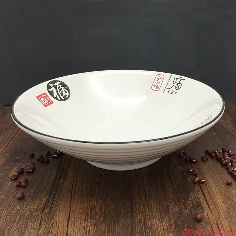 Antique vintage spicy soup bowl restaurant ceramic hat to creative rainbow such as bowl bowl bowl of household food bowl of spicy dishes