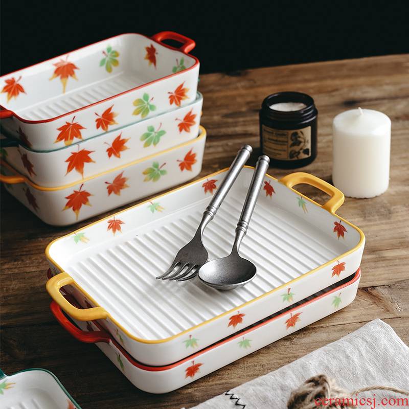 Pan specialized household ceramics microwave oven baked cheese baked bread and butter dish dish dish creative western tableware