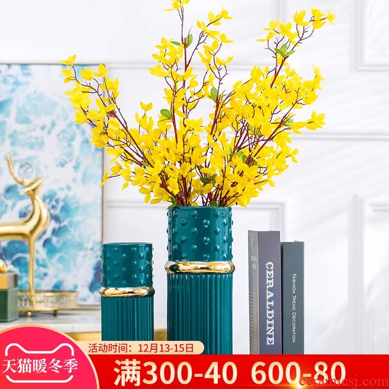 Nordic light key-2 luxury furnishing articles of modern ceramic vase sitting room is contracted creative home TV ark, flower arrangement table decorations
