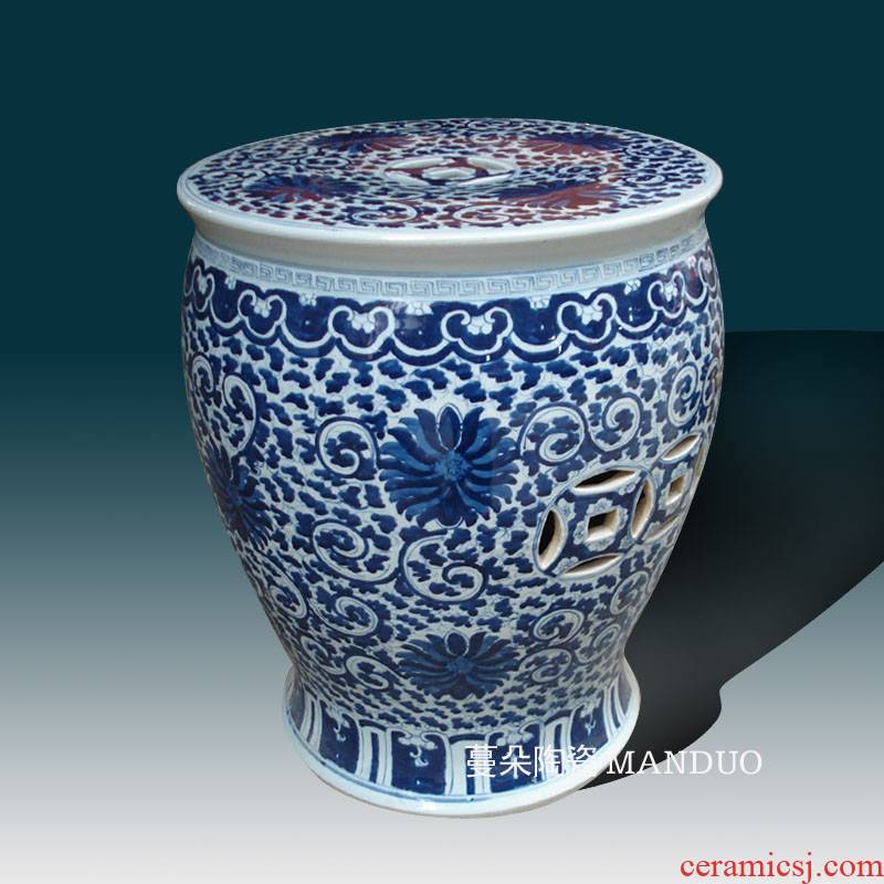 Jingdezhen porcelain who hand - made of hand - made porcelain garden porcelain who classical culture blue who